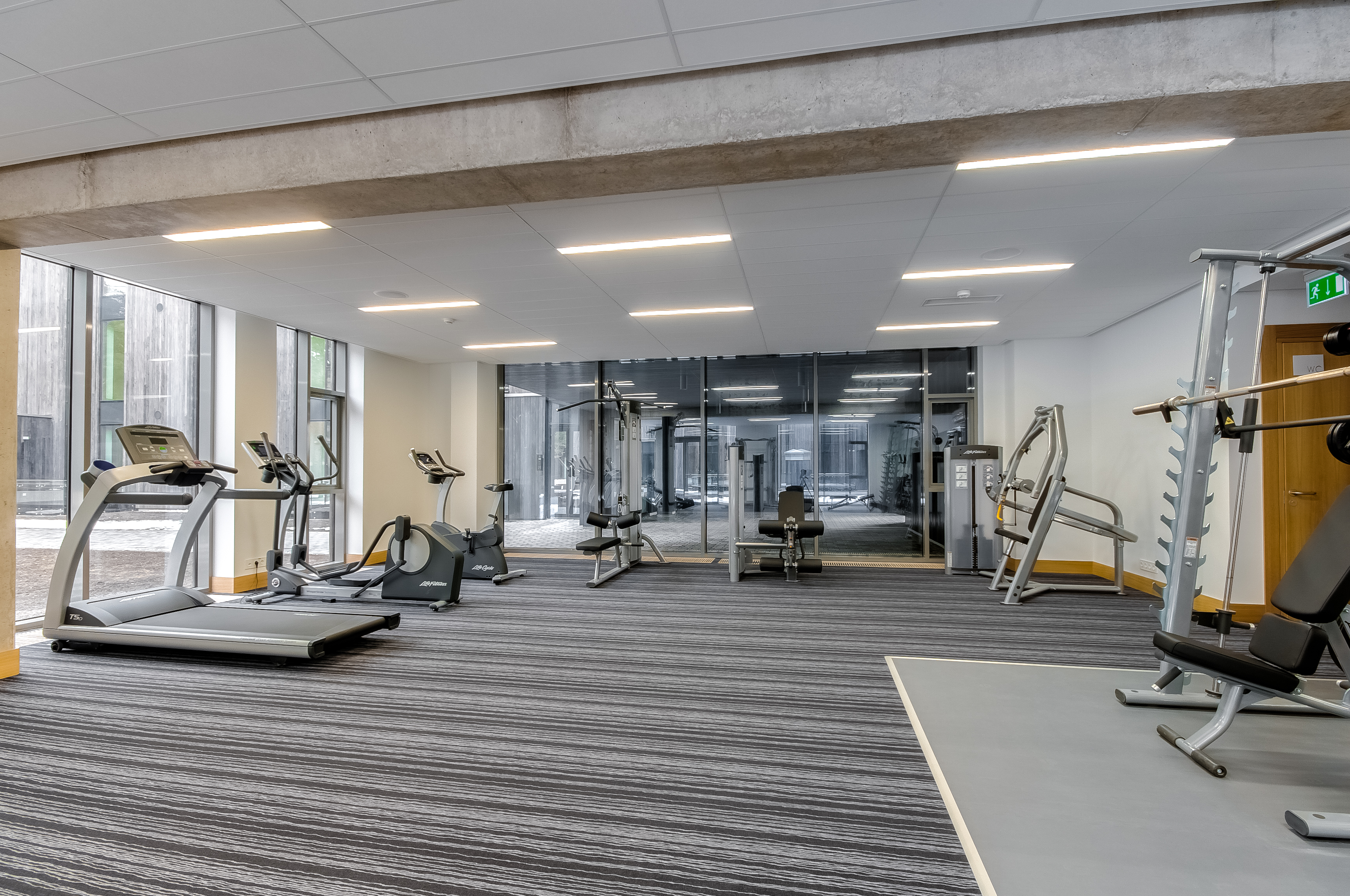 Baltezers Perle apartamentu sporta zāle